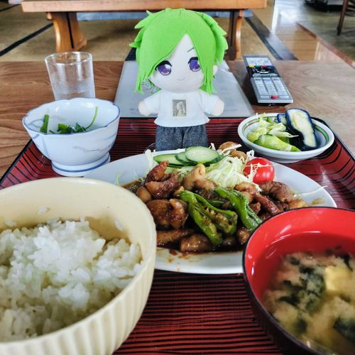 ホルモン焼き定食でガッツリ〜🍚