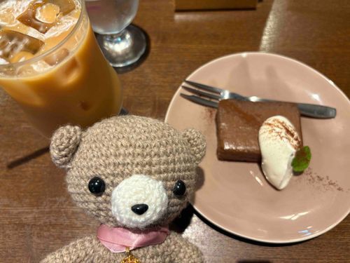 チョコのテリーヌとカフェオレ🍫
めっちゃ美味しかった…！✨
次はランチも来ようね！約束🐻👍
