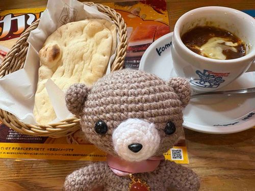 コメダ珈琲のカリー祭り🍛
チーズカレーとナンおいしすぎる！！✨
おかわりしまくりそうだったけど我慢したよ、でも最高！通常メニューになってほしいカレー好きのコビングマ🐻🍛🫶