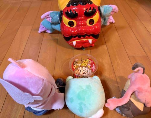 「「「鬼は外！福は内！」」」
イテテテ！やっぱりわらわが鬼役か！クソーッ！！