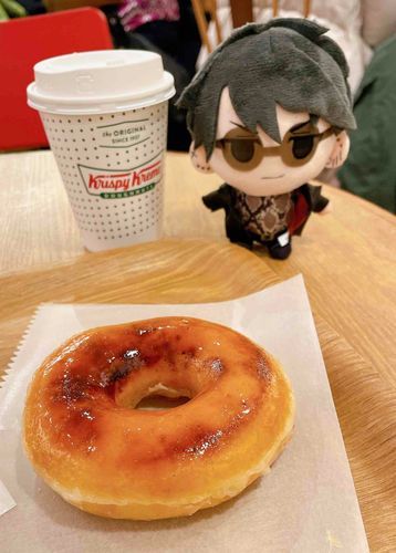 ぎんが、クリスピークリームドーナツブリュレグレーズドカスタードだよ