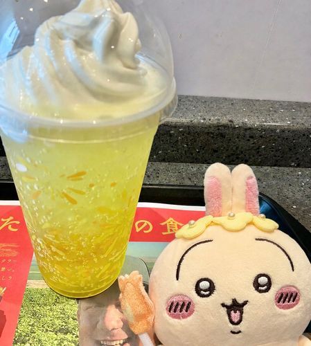 パイナップルのフロート美味しかった🐰🍍🧊