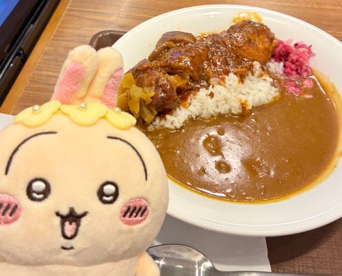 すき家のポークロックカレー！肉ダブルにした！美味しかった✨🐰🍛🍖