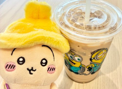 久々にサンマルクに行ったらドリンクのカップがミニオンだった！🐰🫶✨