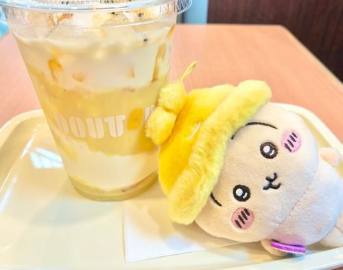ドトールの蜜芋ラテ美味しい！🍠✨🐰
