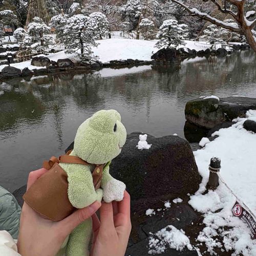 えだまめの　ゆきだるまだー！