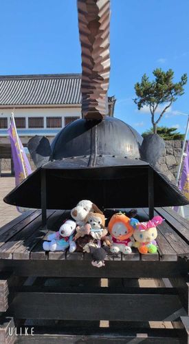 遠出してるの、天気いいし、楽しい。
大きい仲間は、車で、待ってもらったよ