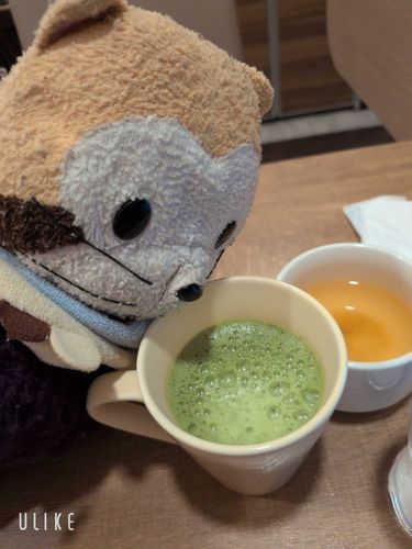 寒くなってきたから
暖かい飲み物飲むにゃ、美味しいにゃ