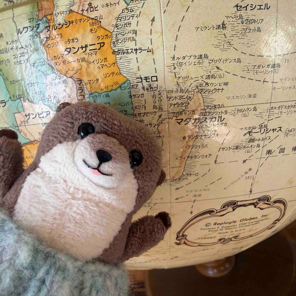 さむさむだから おみせに ひなんして ぽかぽかきゅーけー！
ちきゅーぎが あったから ここ！まだがすかる！ したよん