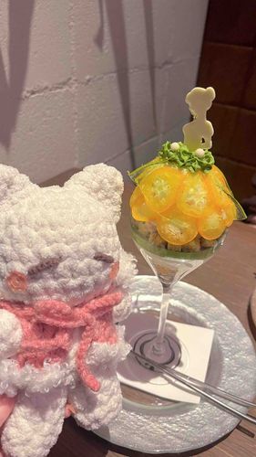 行きたかった よるぱふぇに
いけたよ ^_ .̫ _^🍊