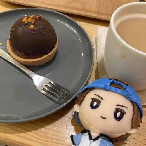 ぬいどさん、チョコケーキだよ