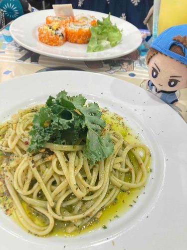 ぬいどさん、乾汁パスタだよ