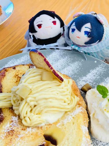 おいもの　ふれんちとーすと　たべてきた♪

あますぎず、とてもびみだった♪😋✨✨✨
