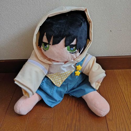 つぐぬいに服が届いたよ✨️ちょっとブカブカだけどサロペットが似合ってるね！