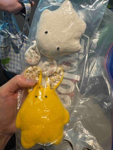 ユニバ行って、水にかかるパレードだからねってジップロックinしゅー。く、、、くるしい、、、、、あついしゅー、、、、、