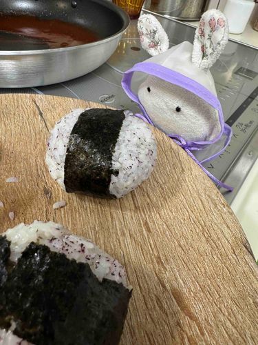 おにぎり🍙
美味しそうしゅー、おいらも食べたい！