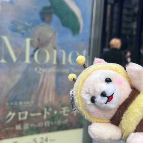 アーティゾン美術館つれてってもらった！モネさんの絵はふわふわでおちつくね〜🖼