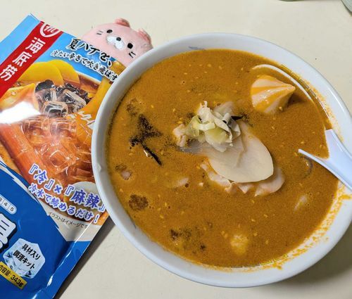 つめたいまーらーたん。じゃがいもがおいしかった。