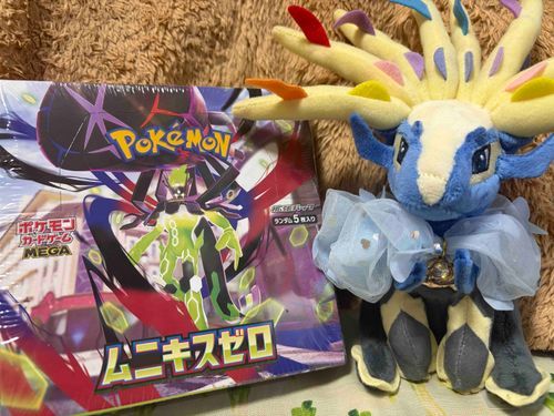 お久しぶりです。初のBOX！
ポケセンの抽選に当たったので有難く購入し開けました。

結果が微妙でパケのご本人が出ませんでした。悔しい…！！
リベンジをどこかで…