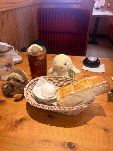 コメダのモーニングはおとくでおいしいけど、たまごはたべられないよ。