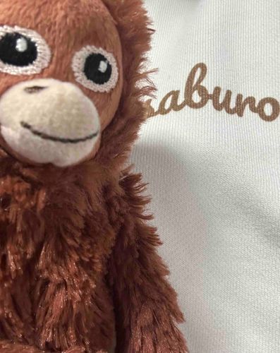 ユニクロでサブローのトレーナーを作ったよ〜！
かっこいい文字すぎて、最初なんて書いてあるかわからなかったよ〜
今度はサブローのふくもほしいな〜