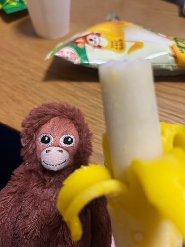 韓国のバナナアイス食べてみたよー！！🍌
バナナの匂い強くて幸せー！！
皮むくの大変だった😭