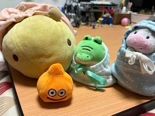 あけまして　おめでとう！ゆきぐにから戻ってきたよ！
なんと今回は新入りをゲット🍊よろしくね🐽🍦🐊