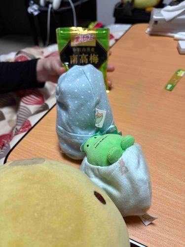 噂のグミをもらうため　並んでます！