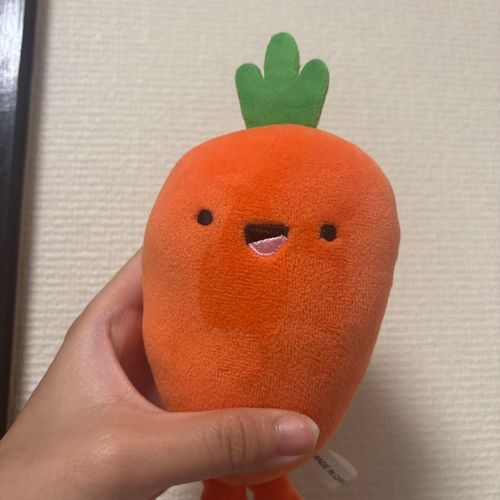 にんじんです
キーホルダーとして働いてます