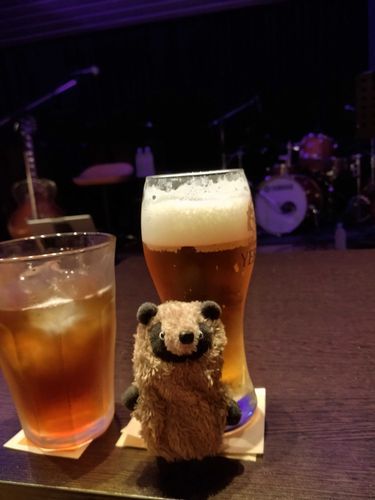 ライブハウスにおともした時のオラ。キラキラペカペカして、でっけぇ音がして。たまらず腹つづみ…は大家さんにとめられたっけな。
