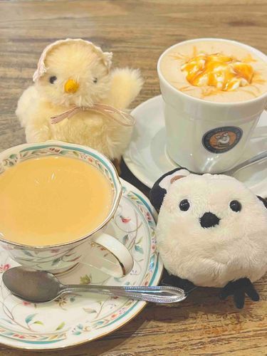 ぴよさん達とお茶だよ
この後サンドイッチも食べたんだよね、江長くん☺️