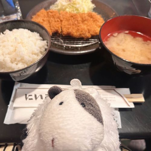 とーきょーでとんかつ(ていしょく) たべたも！
さくさく じゅーしー✨