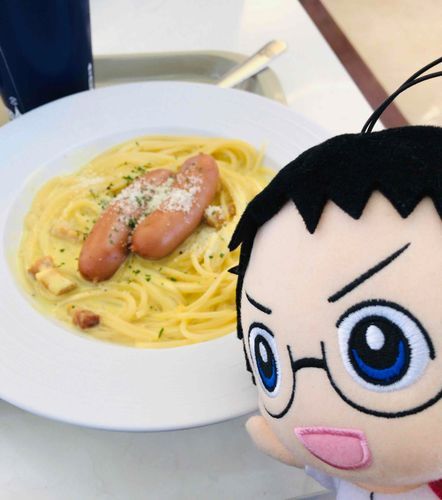 このｽﾊﾟｹﾞﾃｨ チーズが すごすぎて フォーク 入れたら 皿ごと 持ち上がった🤕