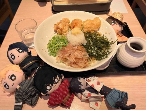 冷えた 鶏おろしぶっかけだ！
暑いからね  たんとお食べ