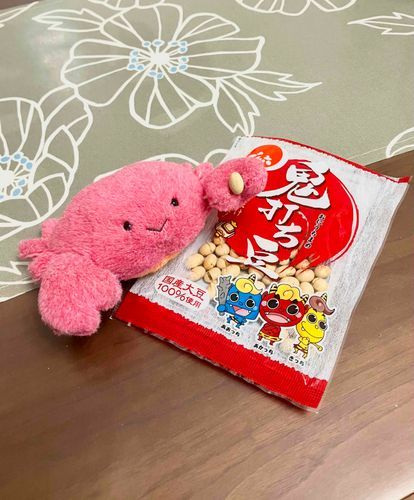 豆まきするよー
