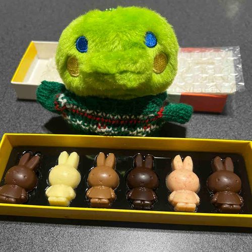 うさぎさんのちょこれーとかわいいだっち♪