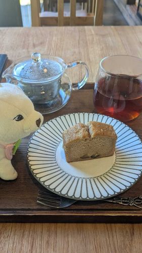 犬とケーキ
