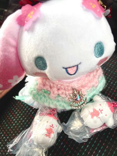 ガチャガチャ2回やったらプリンくんが2人来てくれたよ🥰
桜が可愛くてコンプしたいと思ったけど、いきなりのタブりでビビっちゃったんだって（笑）
