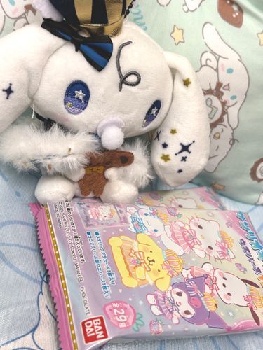 はぶっ！(ウエハース買ったから開けるよ)

【シナモロール DOLLY MIX みるく】