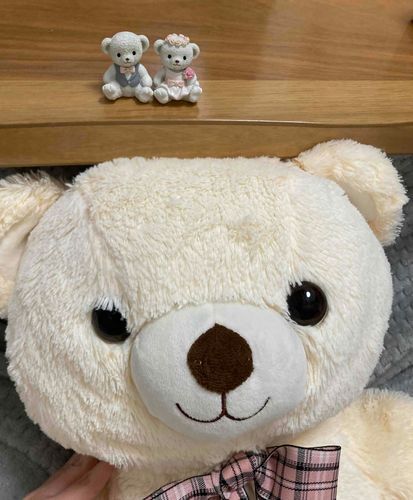 セリアでクマのフィギュアを買いました~ うちの子そっくりで可愛い！