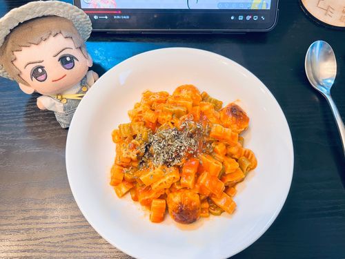 肉団子入りアラビアータ🍝