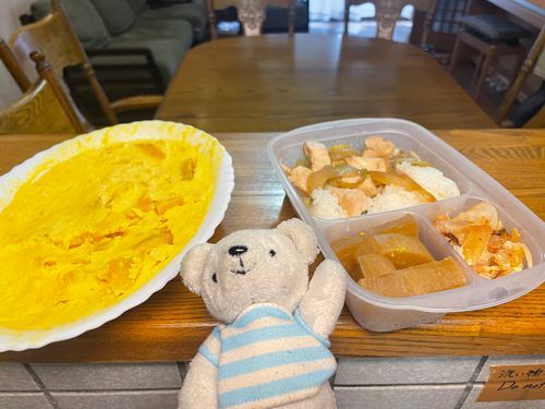 べべの手料理日記📔かぼちゃケーキと大根づくし弁当🎃