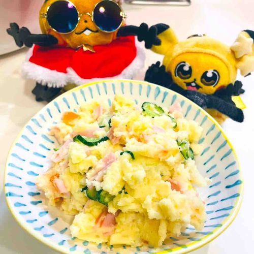 ポテサラは買う派の主が、数億年ぶりに作ったンネ！
作った方が美味しかったけど、手間が半端ないンネ！！