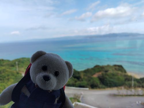 古宇利島オーシャンタワーなの
海が青くてすごいきれいだったの✨