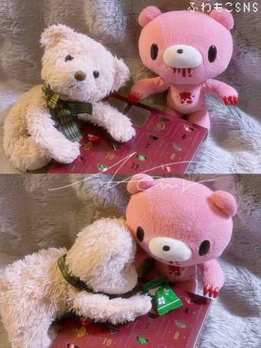 3日目！
ぐるといっしょにあけたよ！
しかたないからあめちゃんはぐるにあげるね