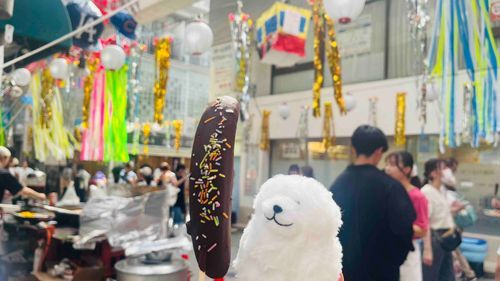 阿佐ヶ谷七夕まつり、わわん🐾
バナナくんもおめかし、可愛いわわん🐾