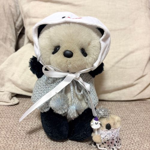 なげぴ🐨がもってきた
はろうぃんのグッズかぶったよ❣️
おばけ👻のおかおがかいてあるんだ❣️
なげぴ🐨がもってるのも、おばけ👻❣️