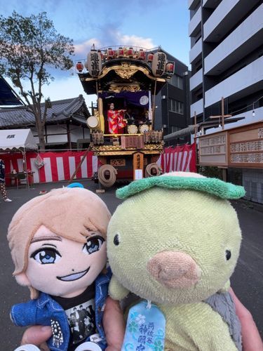 りょうくんとお祭りに行ってきたよ。