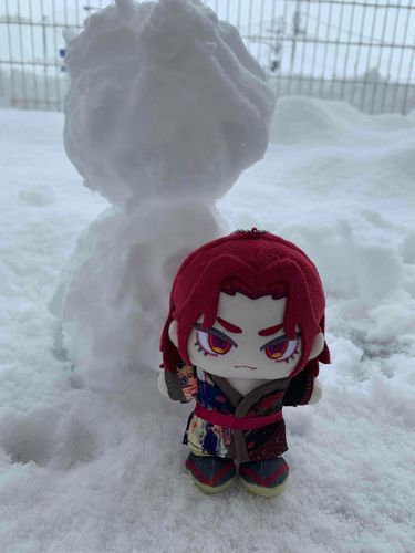 ゆきだるまつくりました
つめてえ！