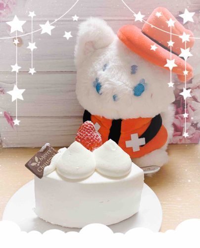 おっきいケーキ、たべたもふ！！🎄